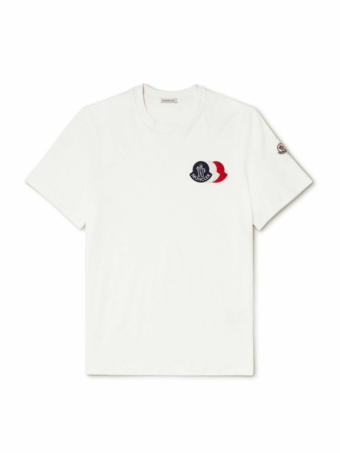 MONCLER - Heart Logo Cotton T-shirt Moncler
