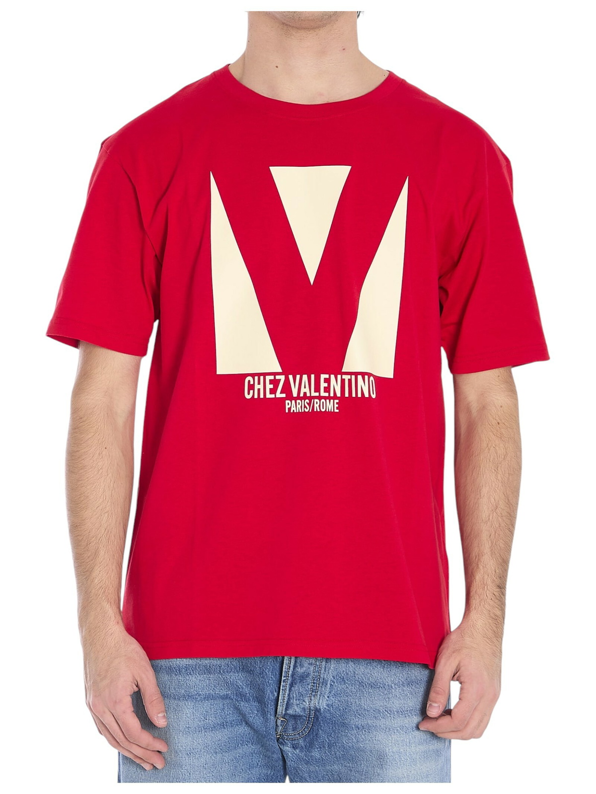 【関税＆送料込み】Valentino Garavani Blue T-Shirt With Red Vintage GIORGIO VALENTINO ITALY Designer T-shirt - Etsy