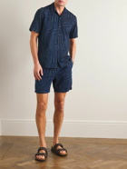 Orlebar Brown - Louis Solo Pastiche Straight-Leg Cotton-Jacquard Shorts - Blue