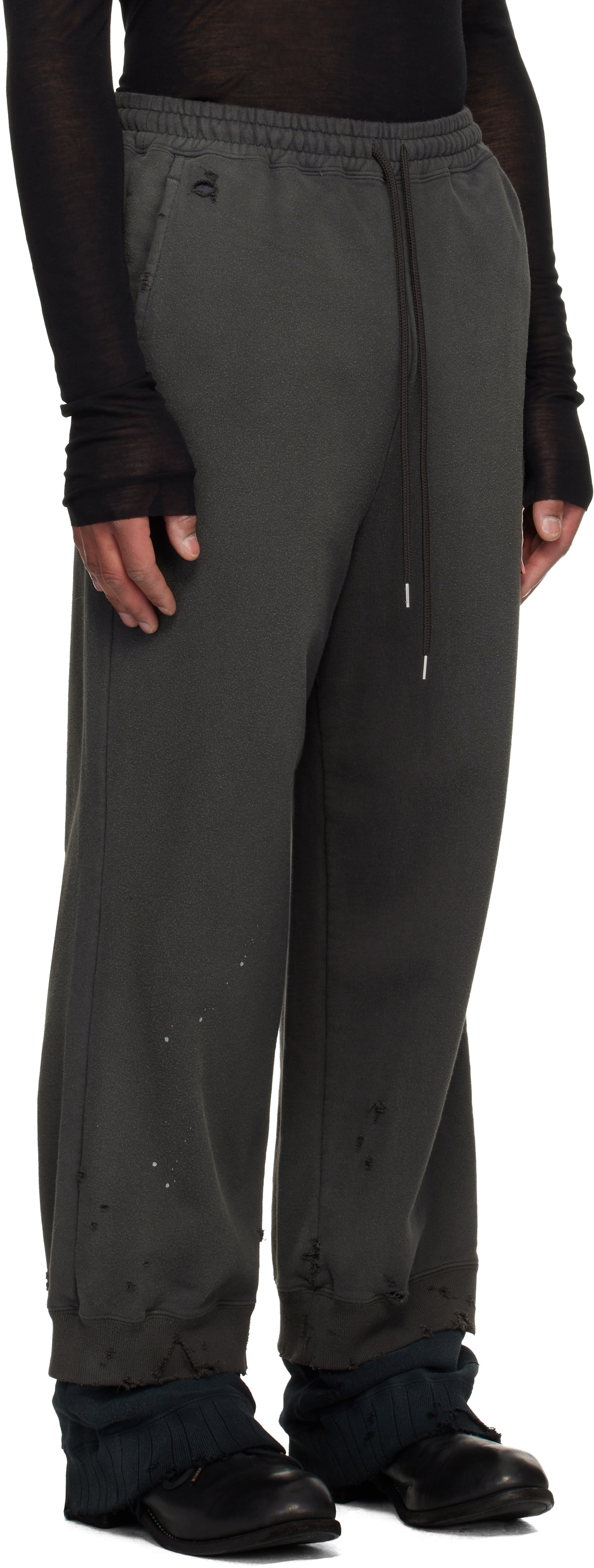 Maison MIHARA YASUHIRO Black Layered Sweatpants