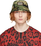 Dolce & Gabbana Green Militaire Tela Hat