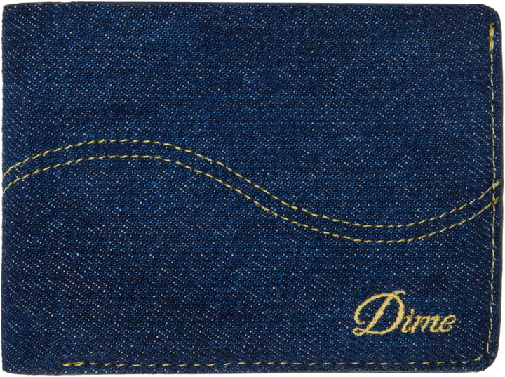 Photo: Dime Blue Cursive Bifold Wallet