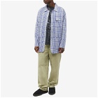 Noma t.d. Men's Gingham Check Coverall Jacket in Navy
