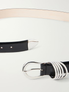 Déhanche - Hollyhock 3cm Leather Belt - Black