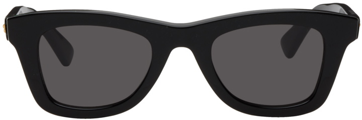 Photo: Bottega Veneta Black Square Sunglasses