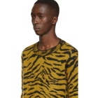 Saint Laurent Yellow Zebra Sweater