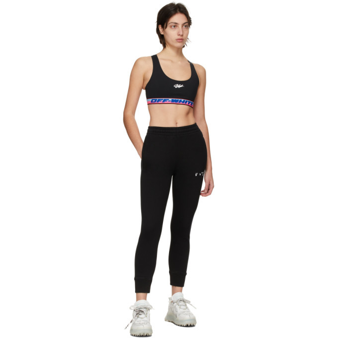 OFF-WHITE Athleisure Logo Bra Top Black/Blue/Pink