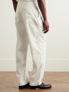 The Row - Sankuro Straight-Leg Cotton and Cashmere-Blend Gabardine Trousers - White