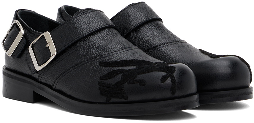 stefan cooke Pegasus ダービー　ローファー Stefan Cooke Black Pegasus Biker Monkstraps Stefan Cooke