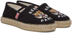 Kenzo Black Kenzo Paris Embroidered Espadrilles