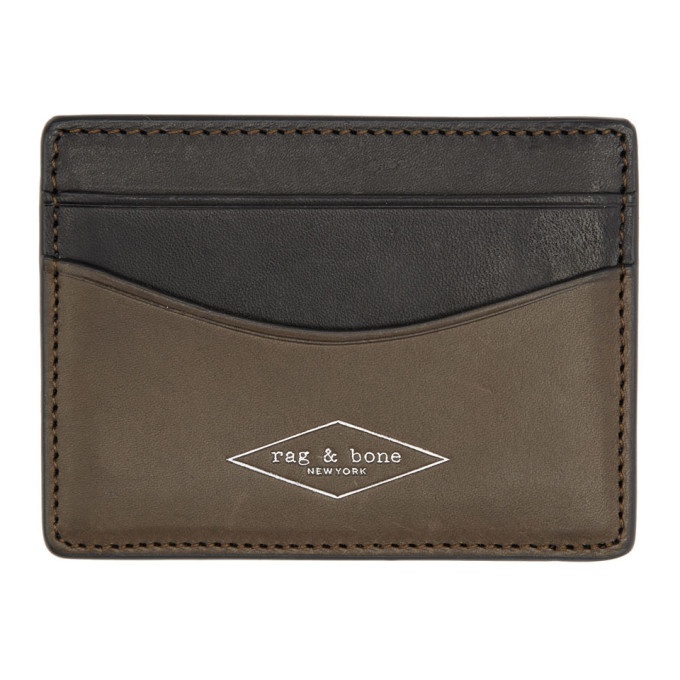 Photo: rag and bone Black and Brown Hampshire Card Holder