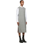 Thom Browne Black and White Heavy Wool Column Tunic
