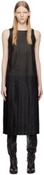 UMBER POSTPAST Brown Mud-Dyed Midi Dress