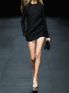 VALENTINO - Wool & Silk Crepe Couture Mini Jumpsuit