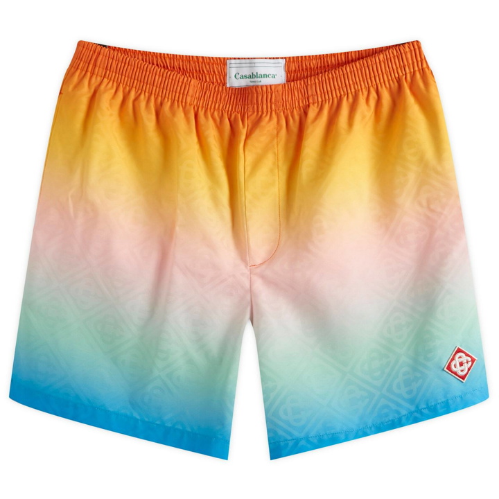 Photo: Casablanca Men's Gradient Jacquard Swim Shorts in Multi