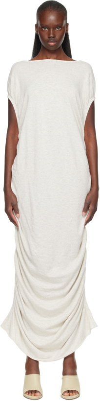 Photo: Lauren Manoogian Off-White Drape Maxi Dress