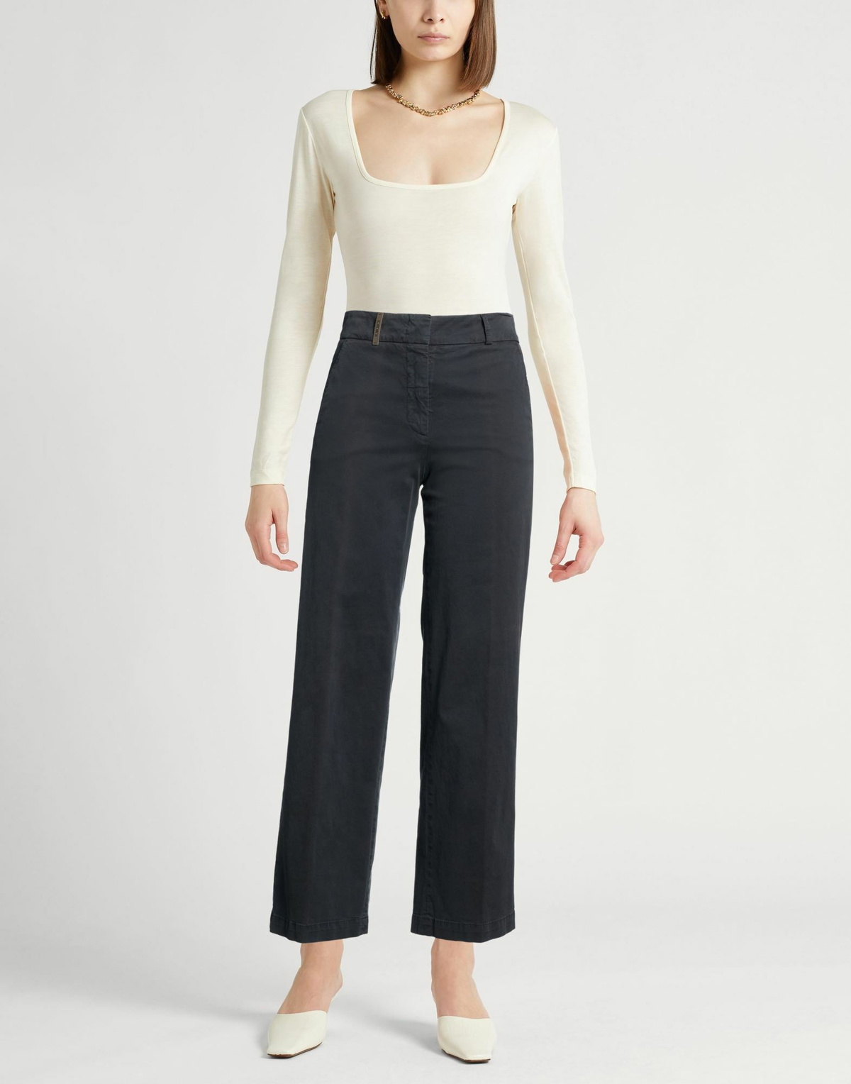 Peserico Womens Pants in Navy