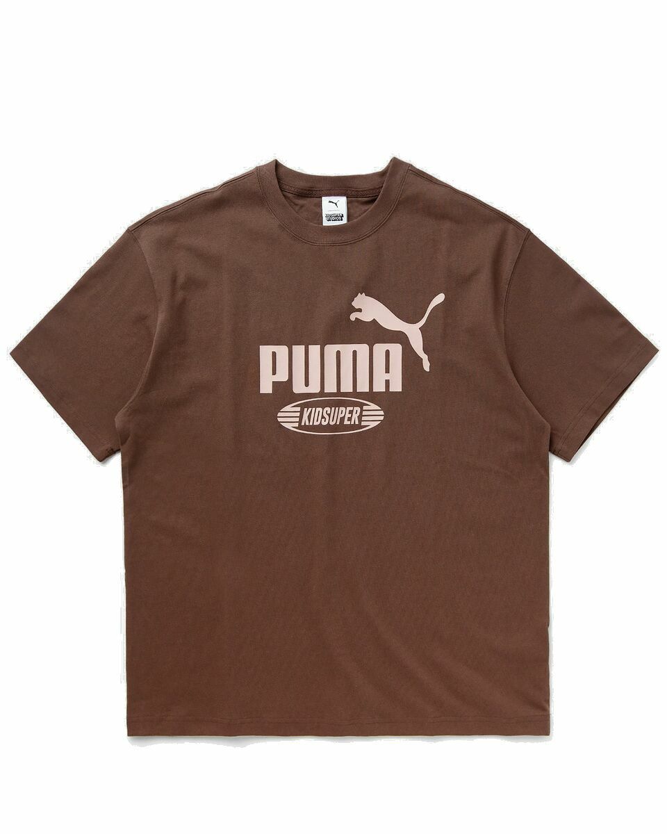Photo: Puma X Kidsuper Graphic Tee Brown - Mens - Shortsleeves