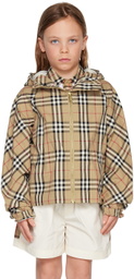Burberry Kids Beige Vintage Check Jacket