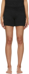 SKIMS Black Knit Cozy Shorts