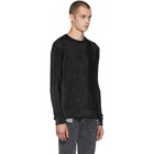 Balmain Black and Silver Lurex Sweater