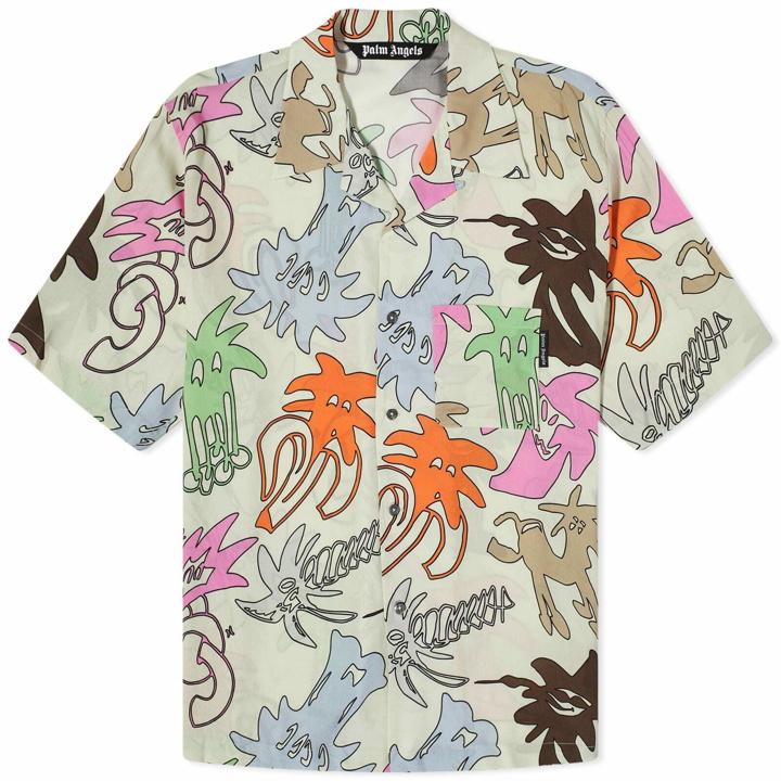 Photo: Palm Angels Men's Palmity Vacation Shirt in Butter