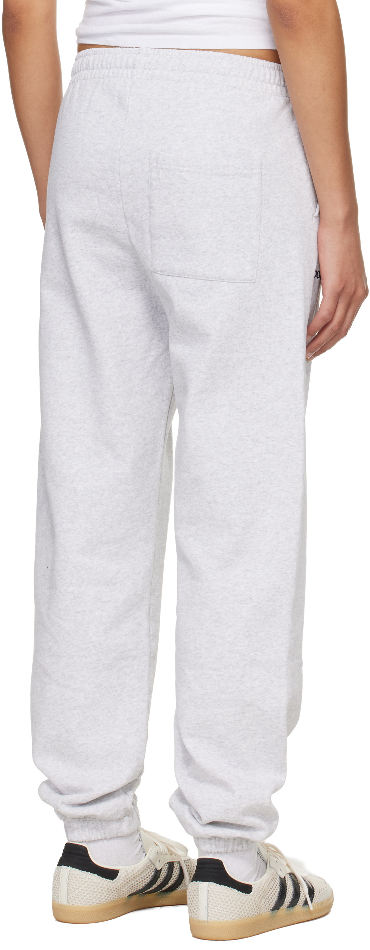 Sporty & Rich Gray Heritage Yankees Serif Sweatpants