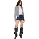 Vivienne Westwood Gray Bea Cropped Cardigan