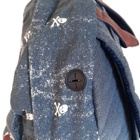 MC2 Saint Barth Canvas Backpack Cody With Micro Skull Print