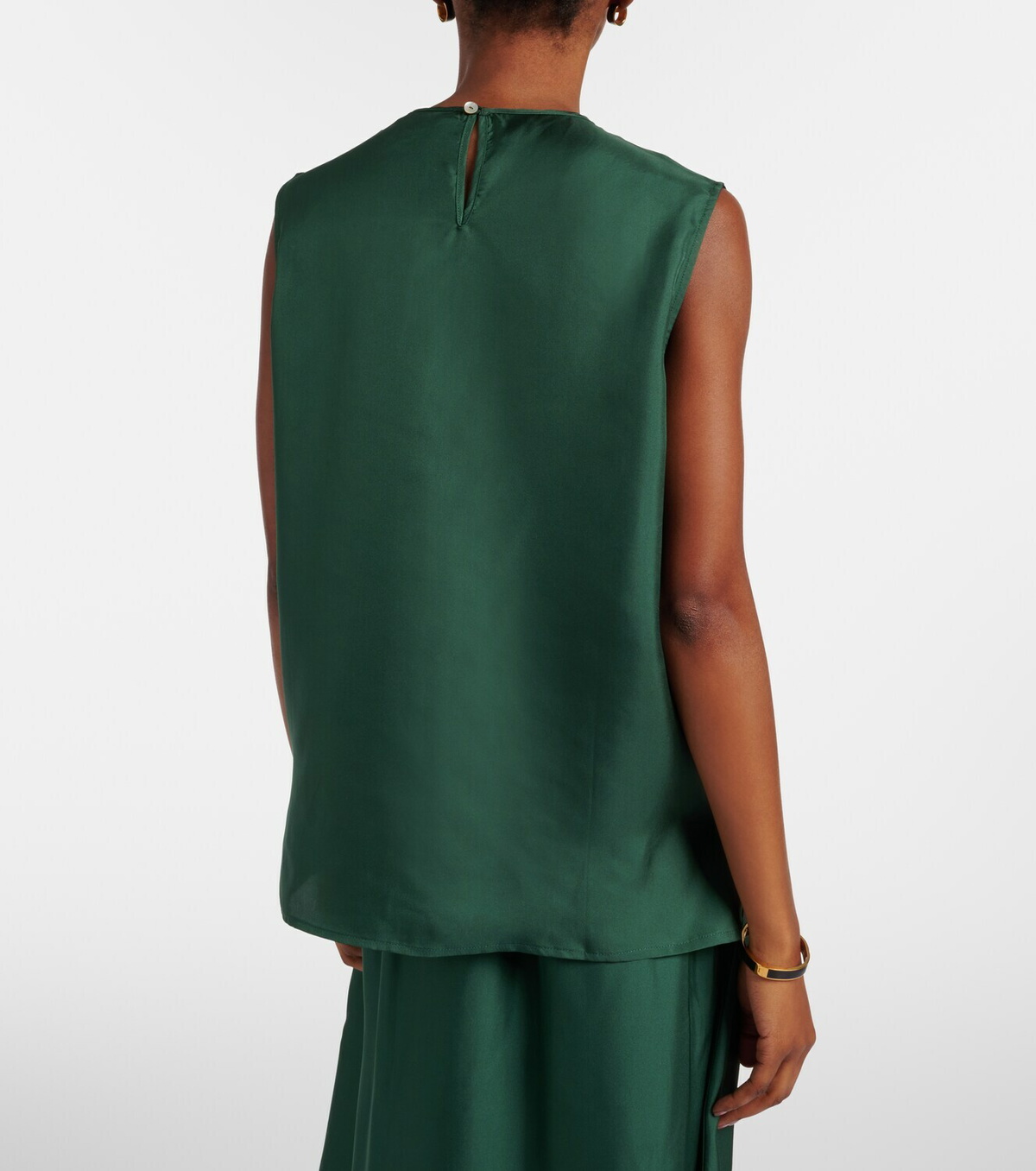 Asceno Trento silk twill tank top