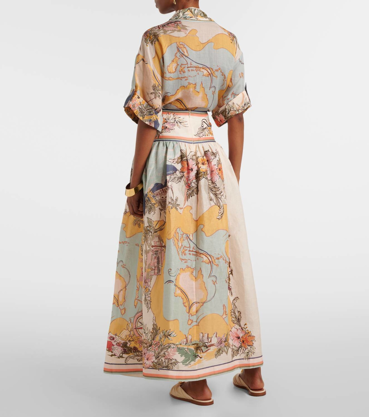 【Zimmermann】Tallow printed linen maxi skirt Zimmermann Tallow printed linen maxi skirt Zimmermann