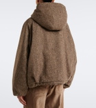 Brunello Cucinelli Hooded wool-blend down jacket