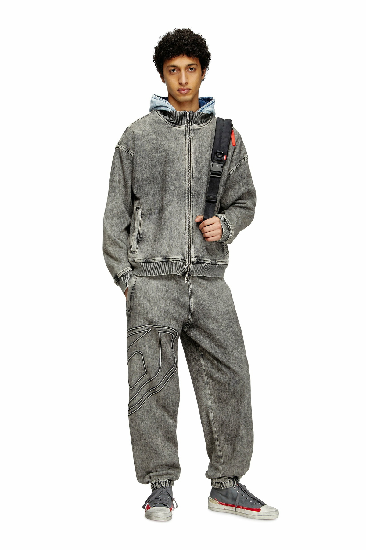 Diesel Slim D-Pint Track Denim - Jeans - Unisex - Black