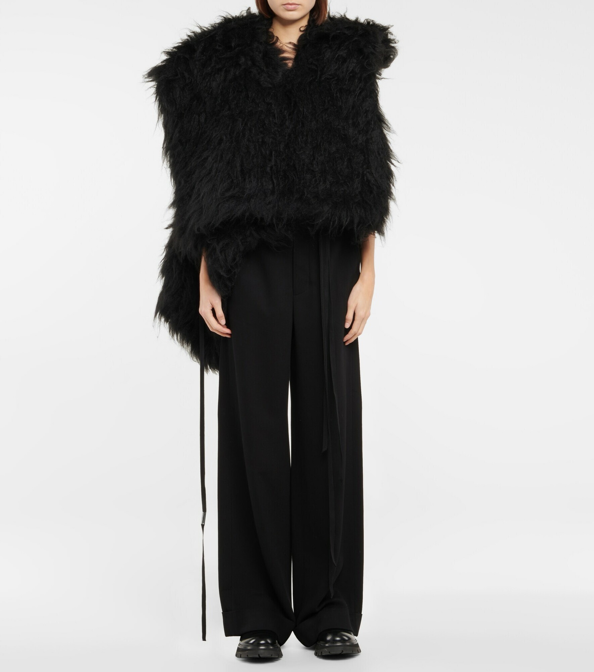 Ann Demeulemeester - Norine faux fur minidress