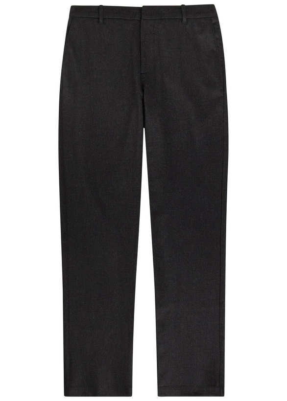 Photo: Sunspel Tapered-leg Wool and Cashmere-blend Trousers Charcoal