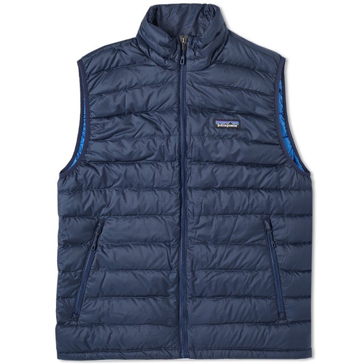 Photo: Patagonia Down Sweater Vest Blue