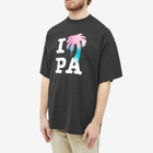 Palm Angels Men's I Love PA Palm T-Shirt in Multi