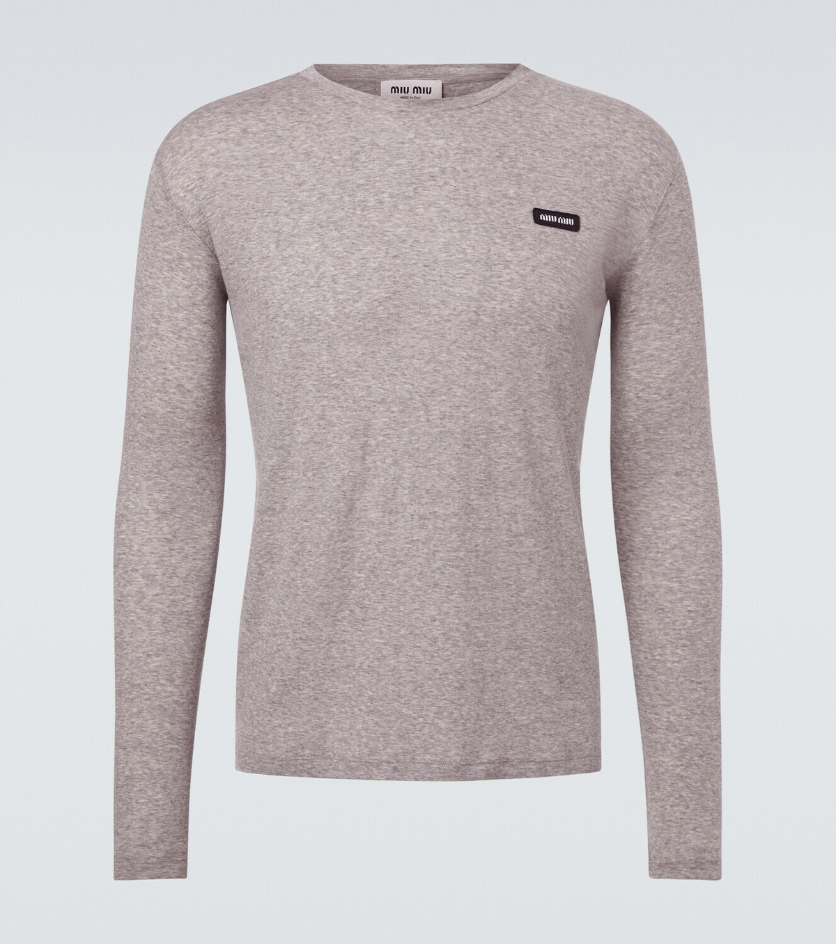 Miu Miu Logo cotton jersey T-shirt