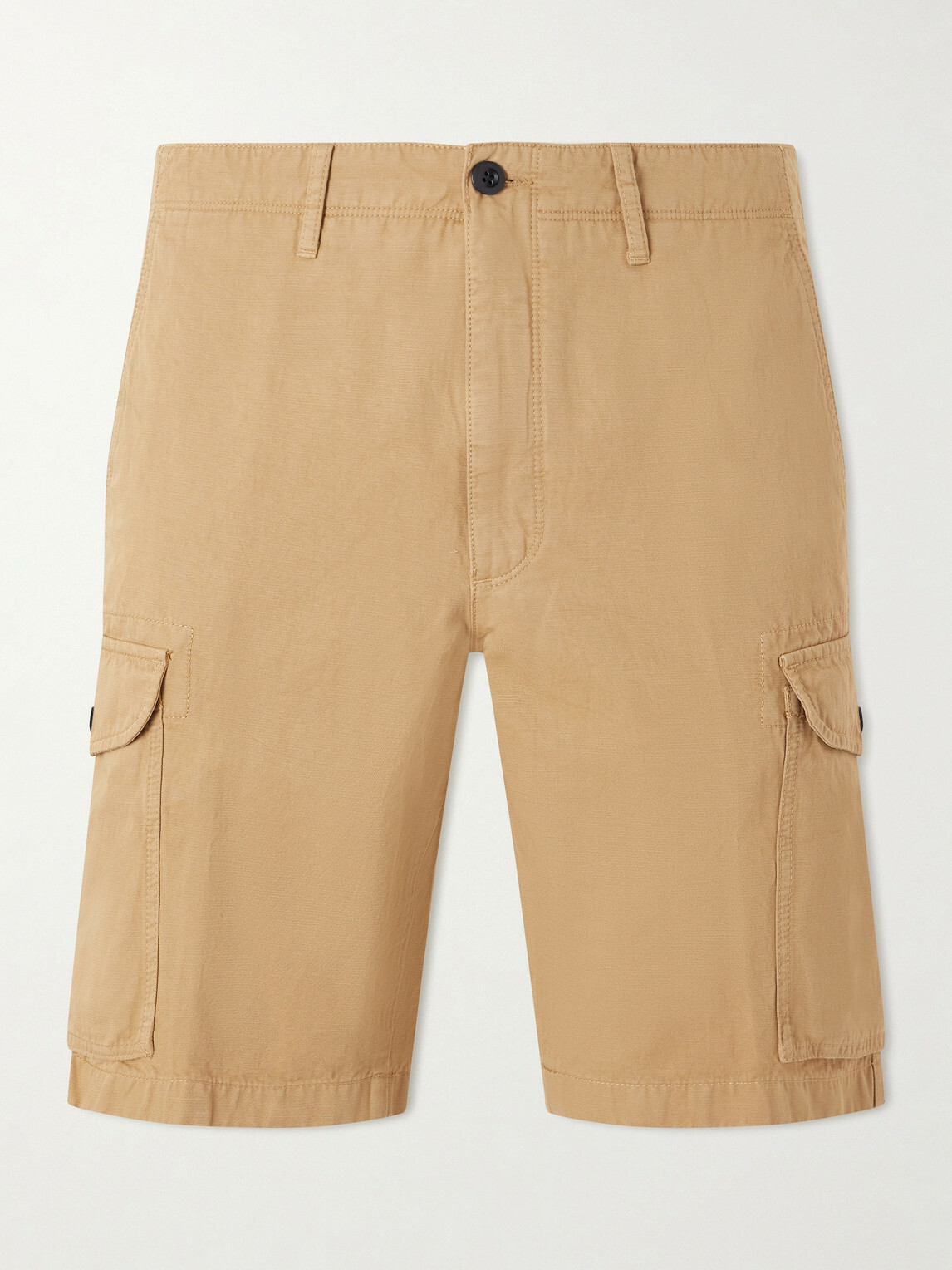 Slowear - Straight-Leg Cotton and Linen-Blend Shorts - Neutrals