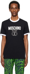 Moschino Black Double Smiley T-Shirt