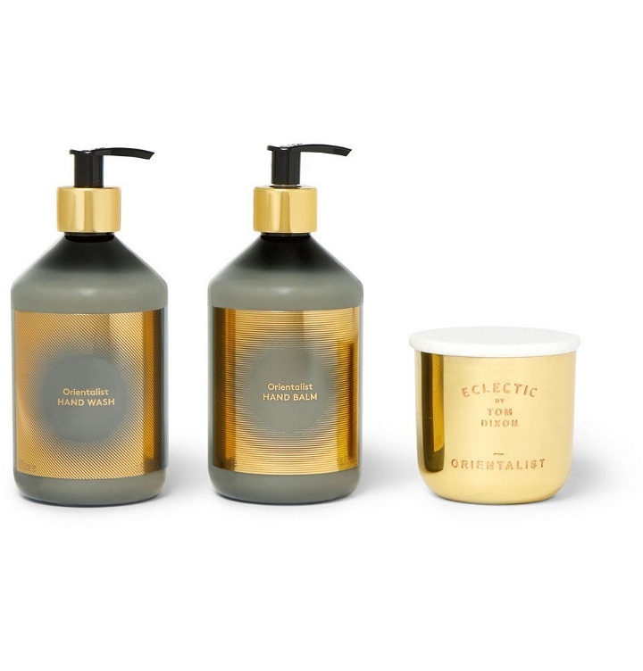 Photo: Tom Dixon - Orientalist Scented Candle, Hand Wash and Balm Gift Set - Men - Colorless