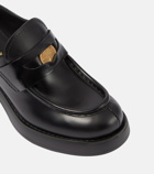 Miu Miu Leather penny loafers