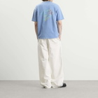 Drôle de Monsieur Men's Esquisse Slogan T-shirt in Light Blue