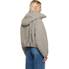 Canada Goose Taupe Chilliwack Wool Bomber Jacket