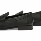 Grenson Men's Simeon Penny Loafer in Black Nappa