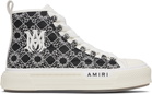 AMIRI Black & White MA Quad Court Hi Sneakers