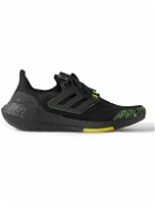 adidas Sport - Ultraboost 22 Rubber-Trimmed Primeknit Sneakers - Black