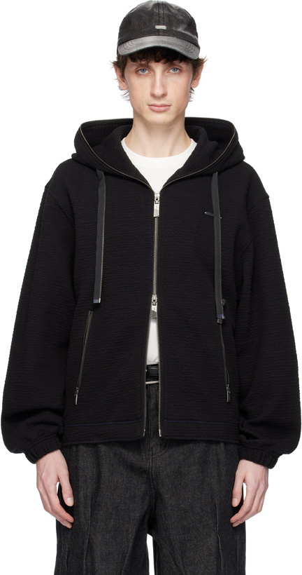 Photo: ADER error Black Realce Product. 31 Zip-Up Hoodie
