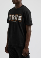 True Religion Logo-print Cotton T-shirt Black