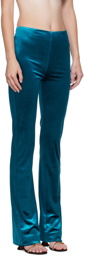Atlein Blue Slim-Fit Trousers